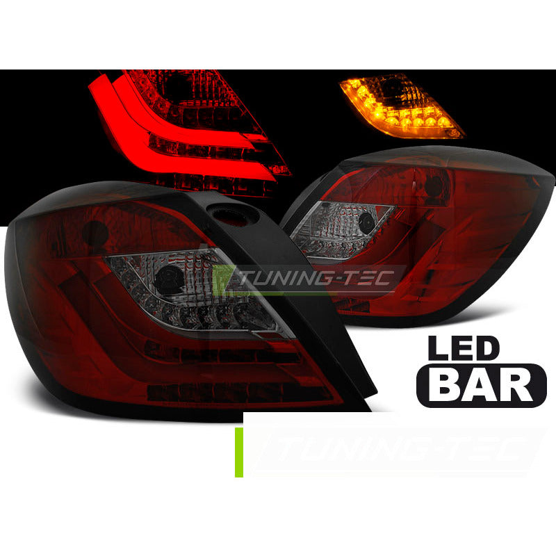Opel Astra H 03.04-09 3D Fari LED Fumè Rosso Anteriori e Posteriori