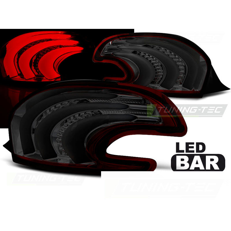 Peugeot 208 4.12-06.15 Rosso Fumé LED Bar Anteriore per Tuning Auto Accessorio