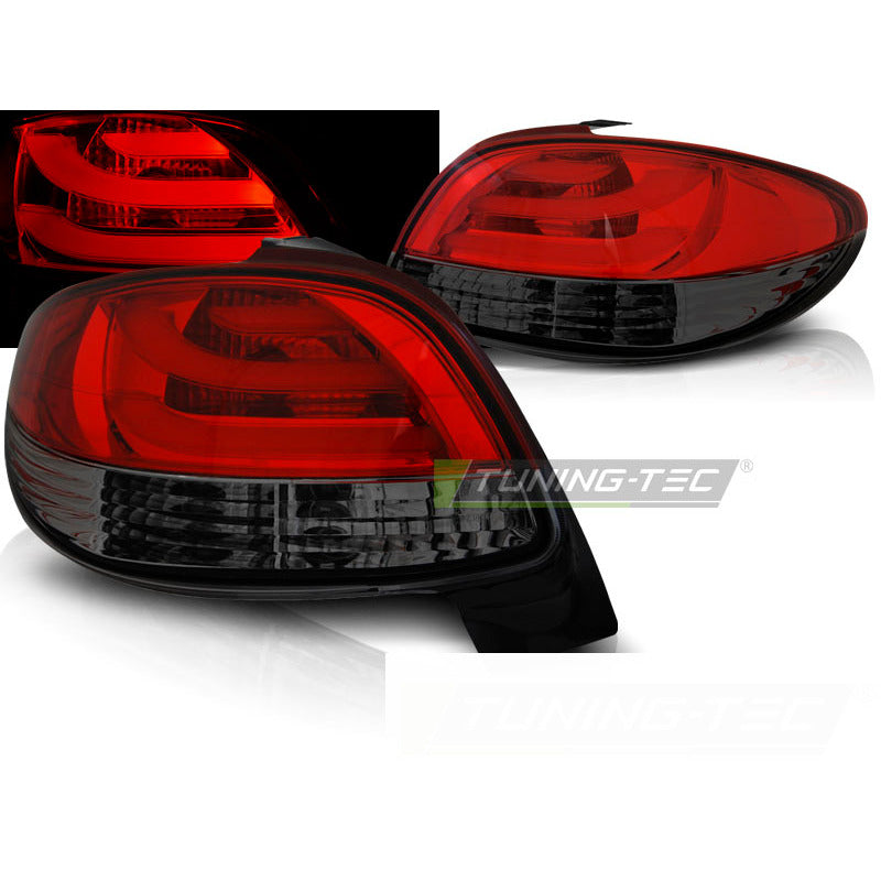 Peugeot 206 98- Rosso Fumé LED Bar per Auto Tuning Esterno Accessorio