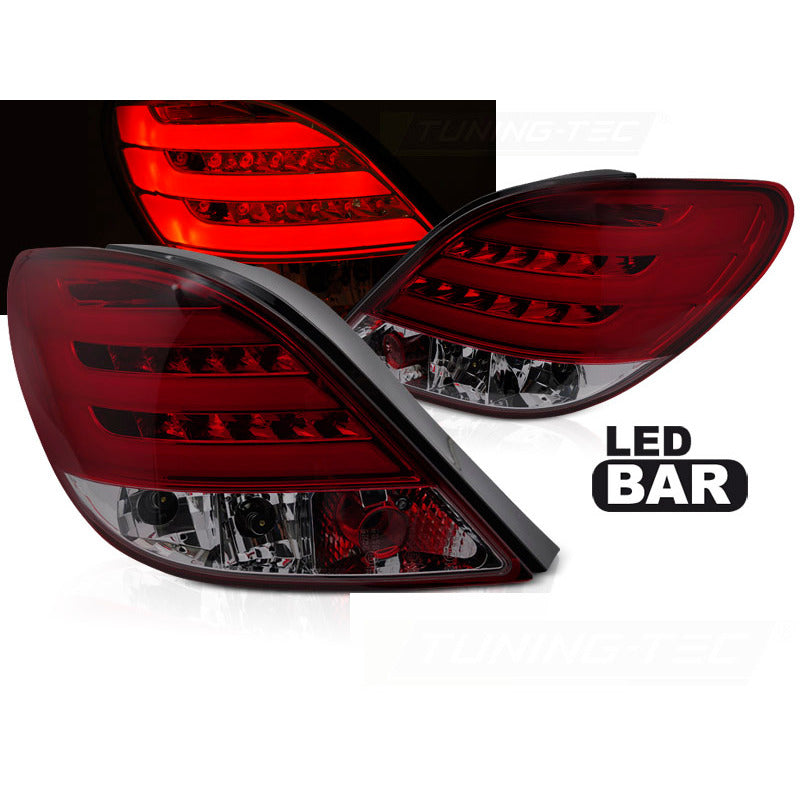 Peugeot 207 3D/5D 06-09 Rosso Fumé LED Bar per Peugeot 207 (tutte le Versioni)