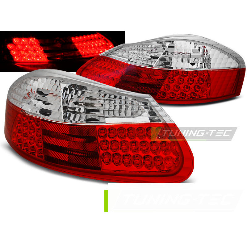 LED Fanali Posteriori Rosso Bianco per Porsche Boxster (1996-2004) Fanali