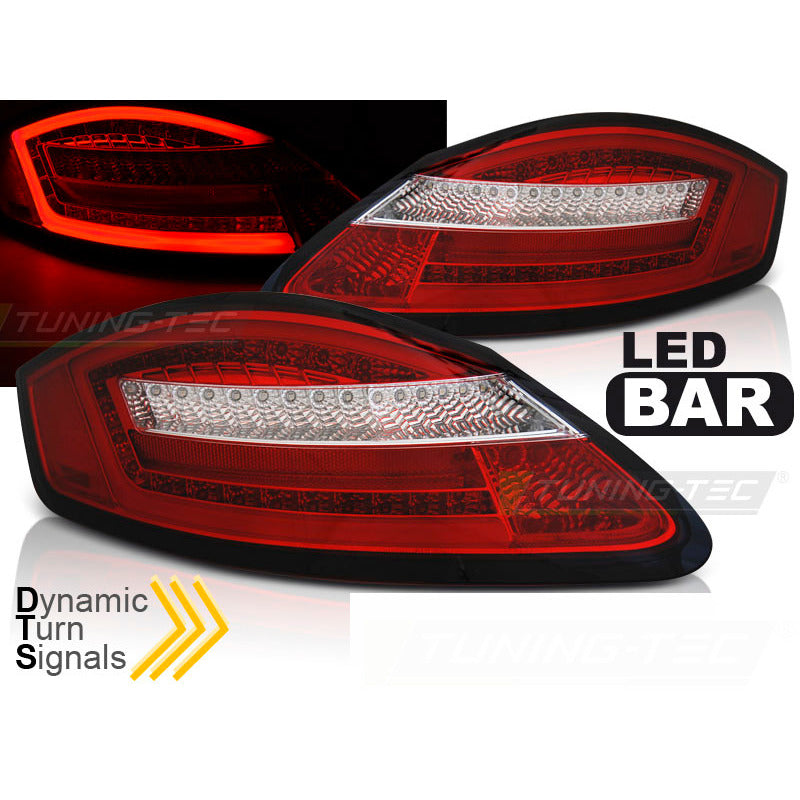 LED Fanali Posteriori Rosso Bianco Sequenziali per Porsche Boxster 987