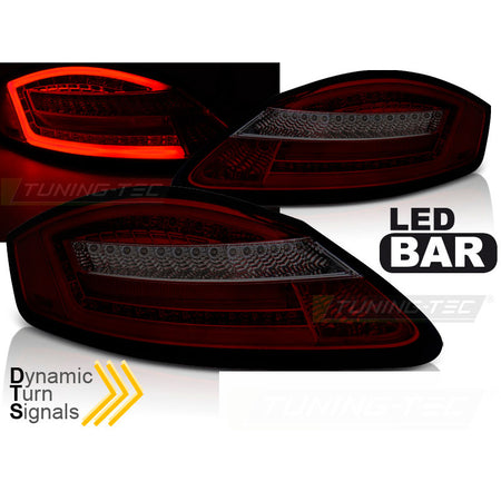 LED Fanali Posteriori Rosso Fumé Sequenziali per Porsche Boxster 987