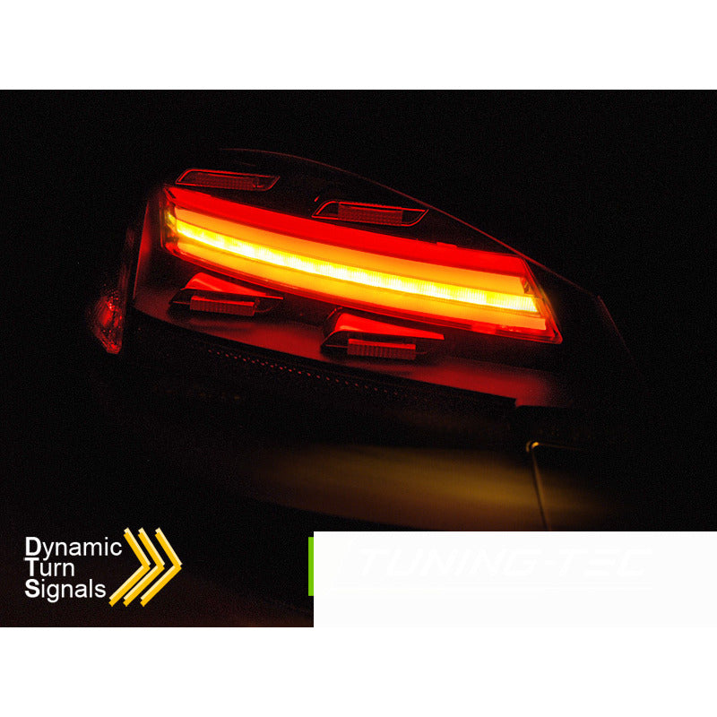 Fanali Posteriori LED Bar Neri Fumè Sequenziali per Porsche Boxster Cayman 987