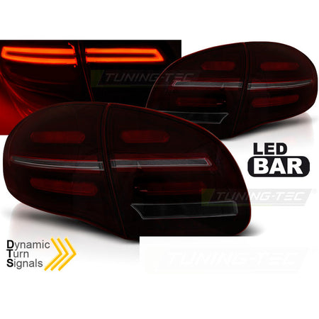 LED Bar Fanali Posteriori Rosso Fumé Sequenziali per Porsche Cayenne