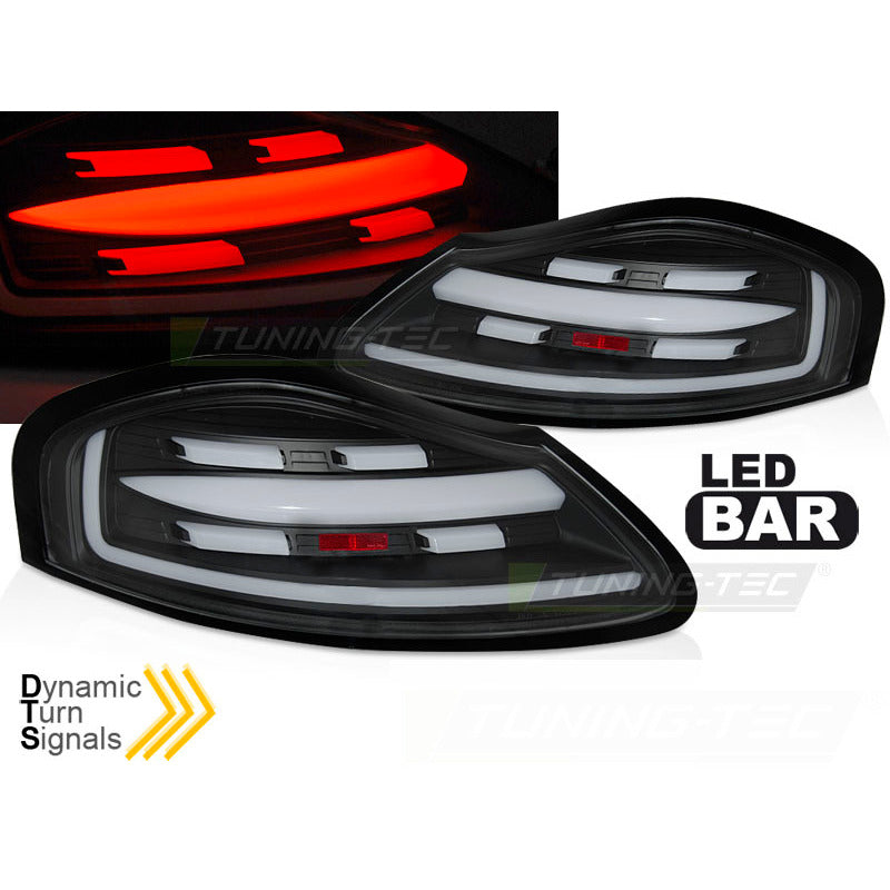LED Bar Fanali Posteriori Nero Sequenziali per Porsche Boxster 986 (1996-2004)