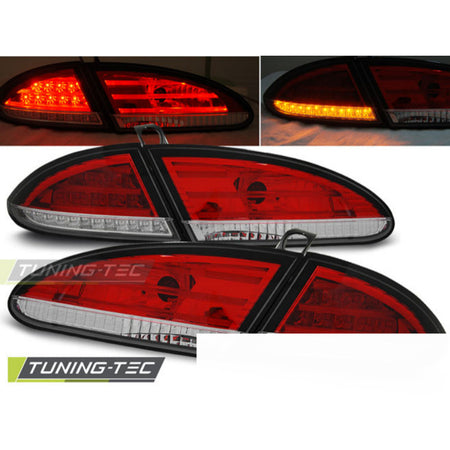 Fanali Posteriori LED Rosso Bianco per Seat Leon (2005-2009)