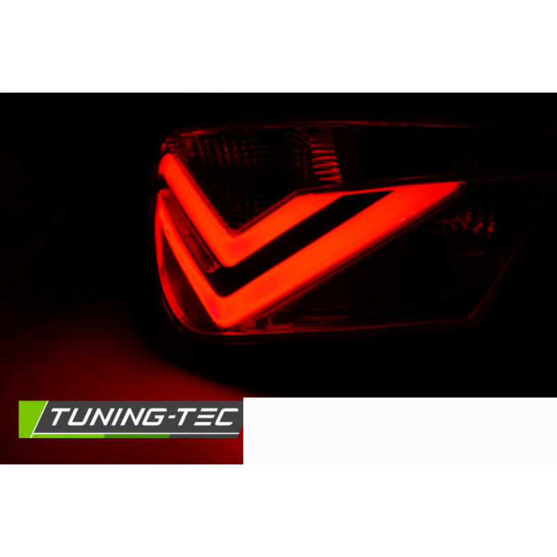 LED Bar Fanali Posteriori Rosso Fumé per Seat Ibiza 6J (08-12) Fanali