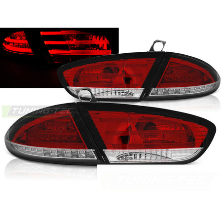 LED Fanali Posteriori Rosso Bianco per Seat Leon (03.09-12) Fanali Posteriori