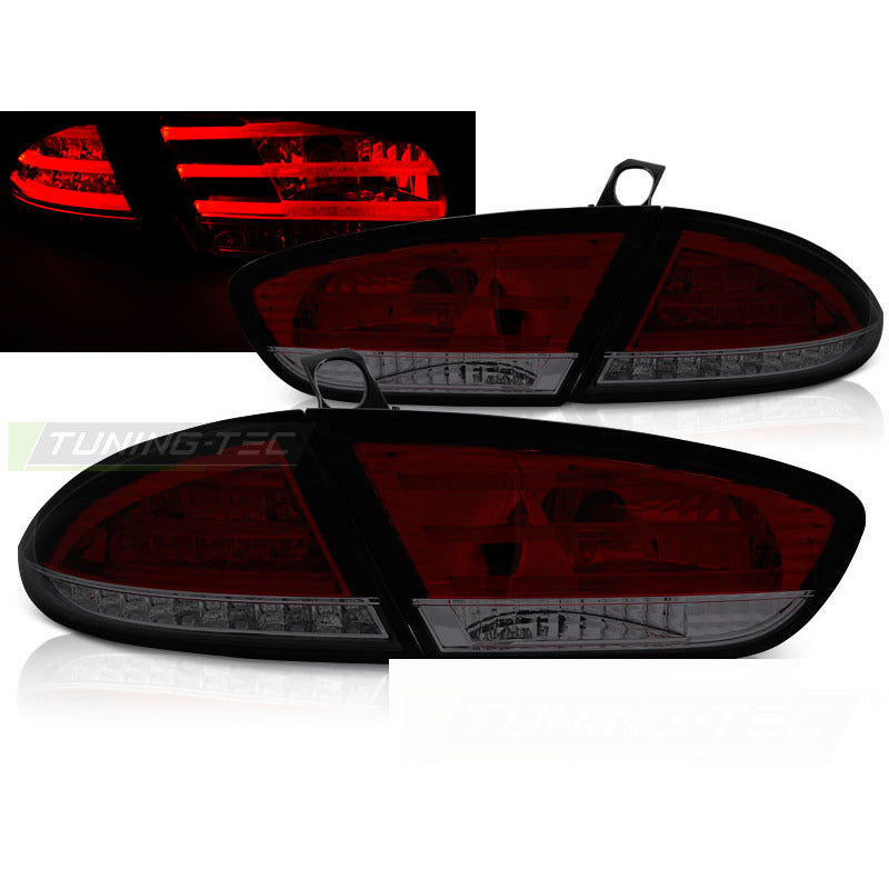 LED Fanali Posteriori Rosso Fumé per Seat Leon (03.09-12) Fanali Posteriori