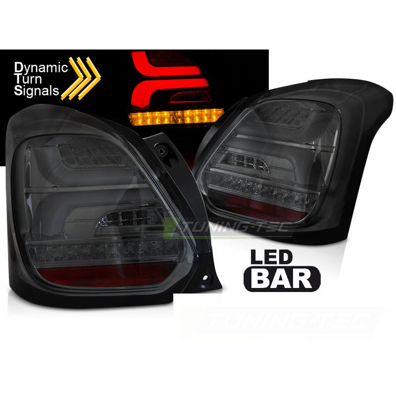 Suzuki Swift Vi 17-23 Fumé LED Sequenziali Anteriori Fumè per Berlina