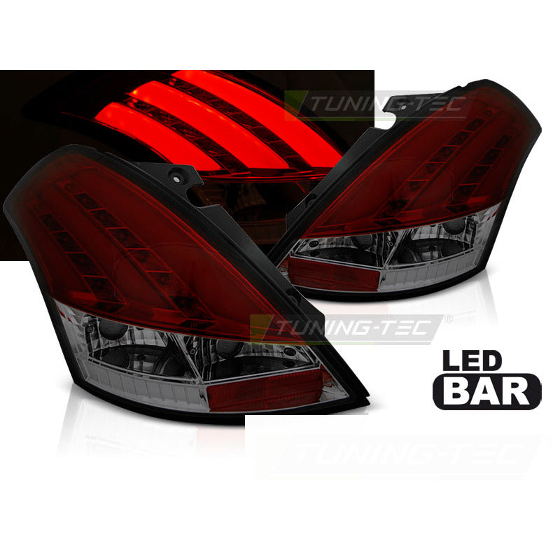 Suzuki Swift V 10-17 Rosso Fumé LED Bar Anteriore, Luci a LED