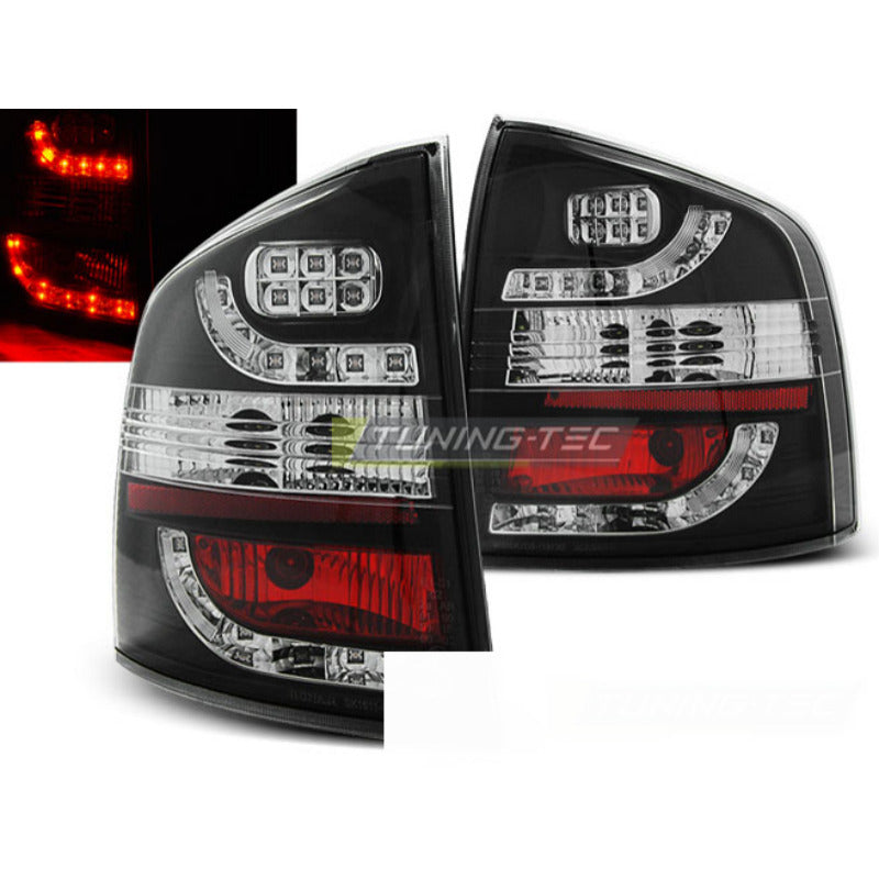 LED Fanali Posteriori Nero per Škoda OCTAVIA II Touring (2004-2012)
