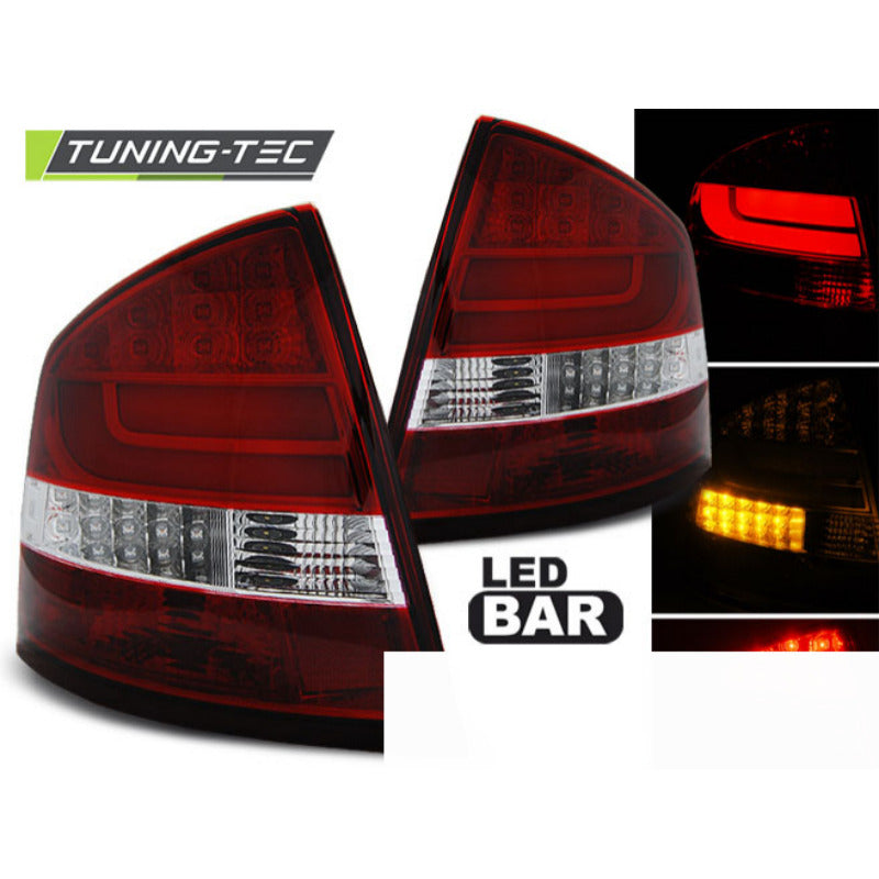 LED Bar Fanali Posteriori Rosso Bianco per Škoda Octavia II Berlina (2004-2012)