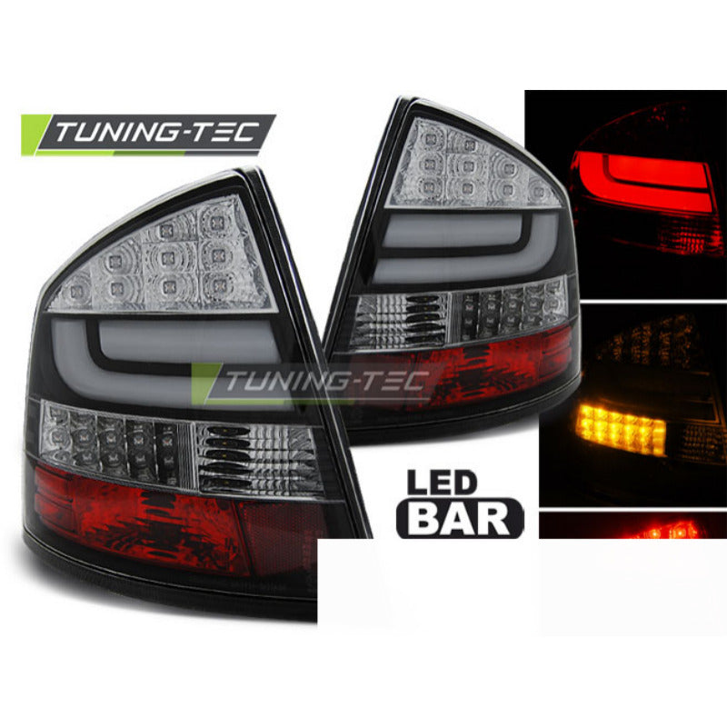 LED Bar Fanali Posteriori Nero per Škoda Octavia II Berlina (2004-2012)