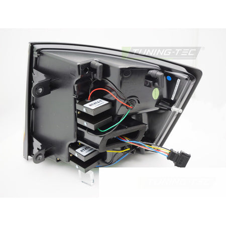 Fanali Posteriori LED Bar Cromati per Skoda Octavia Iii 12-20 Station Wagon