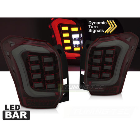 LED Bar Fanali Posteriori Rosso Fumé per Subaru Forester IV (2013-2018)
