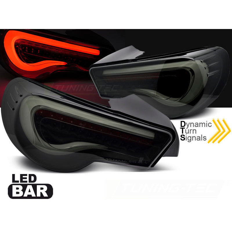 Toyota 12-21 LED Bar Nero Fumé Bianco Sequenziali per Toyota GT86 (2012-2021)