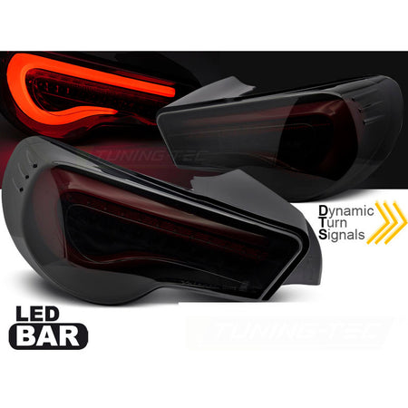 Toyota 12-21 LED Bar Nero Fumé Rosso Sequenziali per Toyota GT86 (2012-2021)
