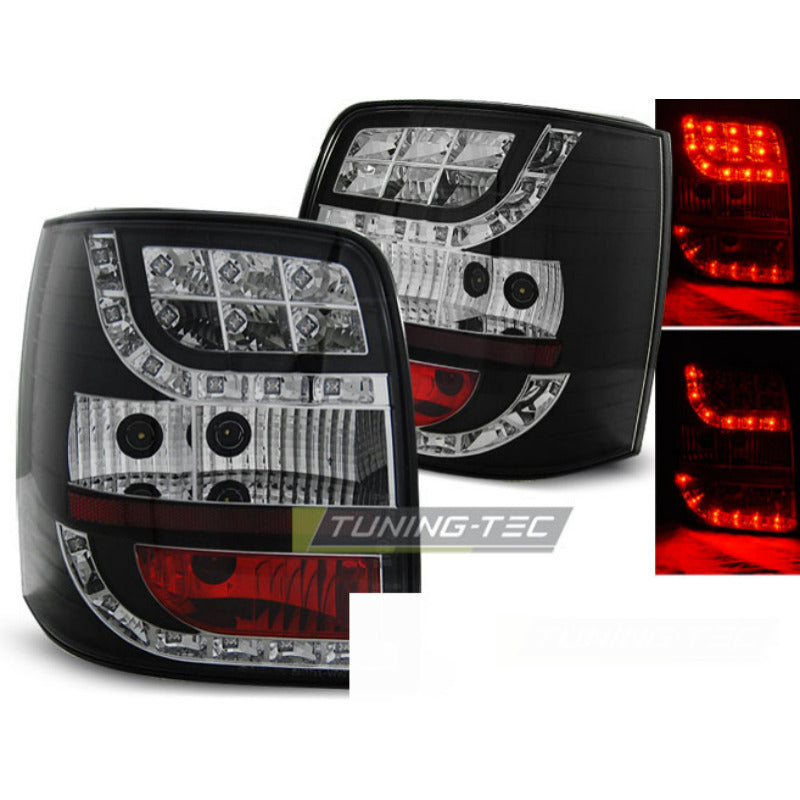 LED Fanali Posteriori Nero per Volkswagen Passat 3BG (2000-2004) Touring
