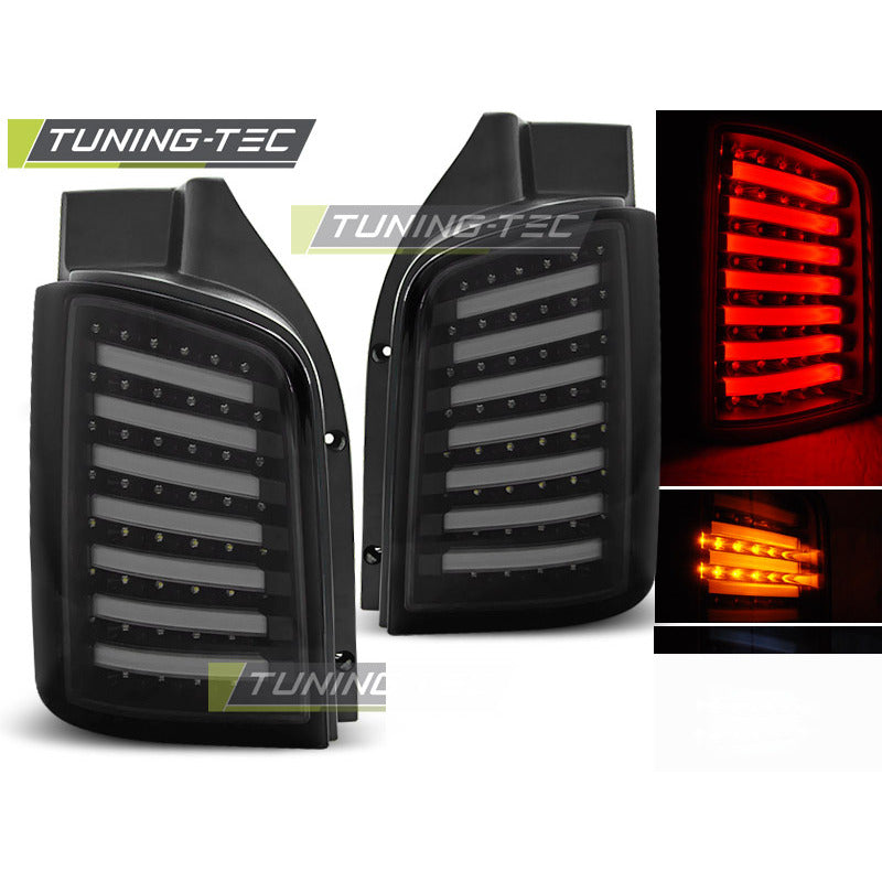 LED Fanali Posteriori Fumé Nero per Volkswagen T5 (04.03-09 / 10-15) Fanali