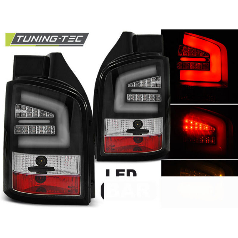 LED Bar Fanali Posteriori Nero per Volkswagen T5 (04.03-09) - Fanali Posteriori