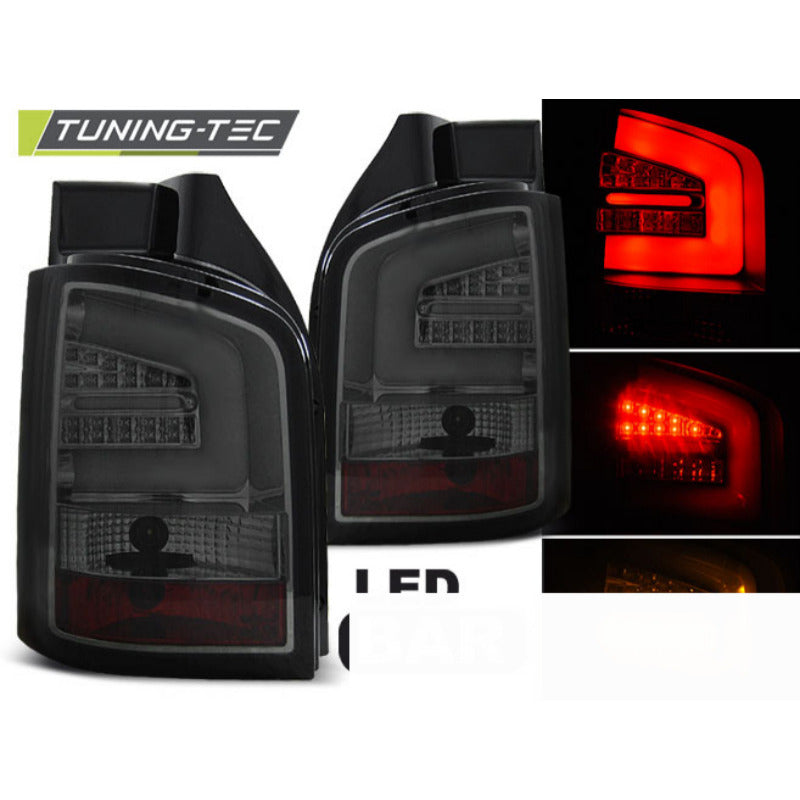 LED Bar Fanali Posteriori Fumé per Volkswagen T5 (04.10-15) Fanali Posteriori