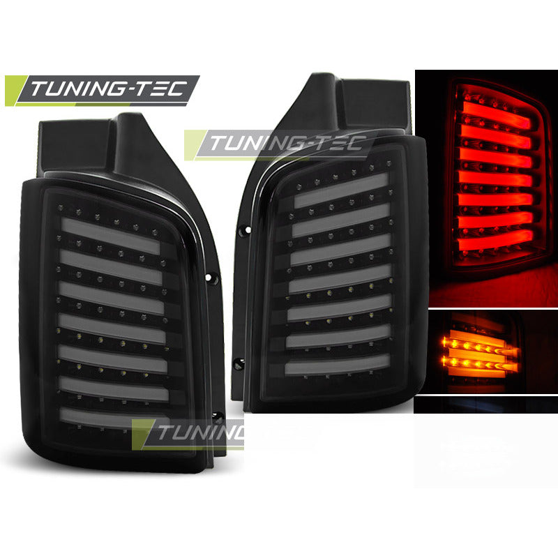 LED Fanali Posteriori Fumé Nero per Volkswagen T5 Furgone (anni 2004-2015)