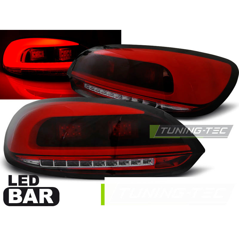 LED Bar Fanali Posteriori Rosso Fumé per Volkswagen Scirocco III (08-04.14)