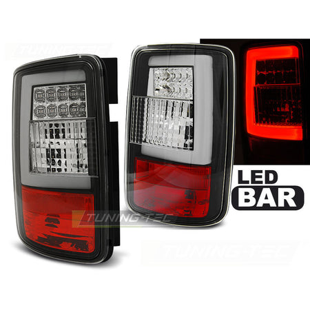 LED Bar Fanali Posteriori Nero per Volkswagen Caddy (03-03.14) - Fanali