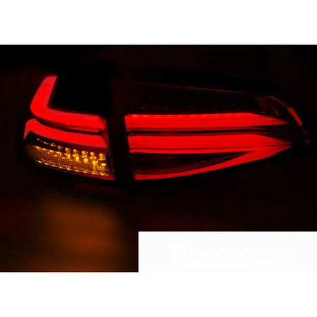 LED Bar Tail Lights Red Smoke per Volkswagen Golf 7 (2013-2017)