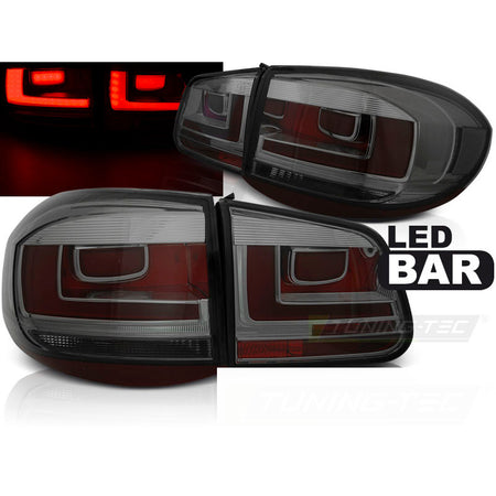 Fanali Posteriori LED Bar Fumè per Volkswagen Tiguan (2007-2011)