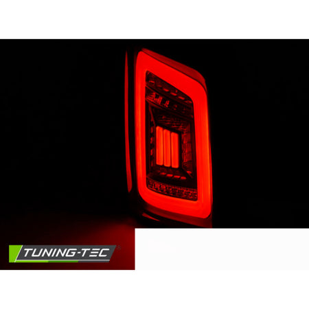 LED Bar Fanali Posteriori Fumé Nero Rosso per Volkswagen T5 (04.03-09 / 10-15)