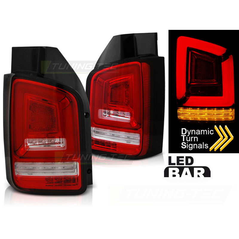 LED Bar Fanali Posteriori Rosso Bianco Sequenziali per Volkswagen T5