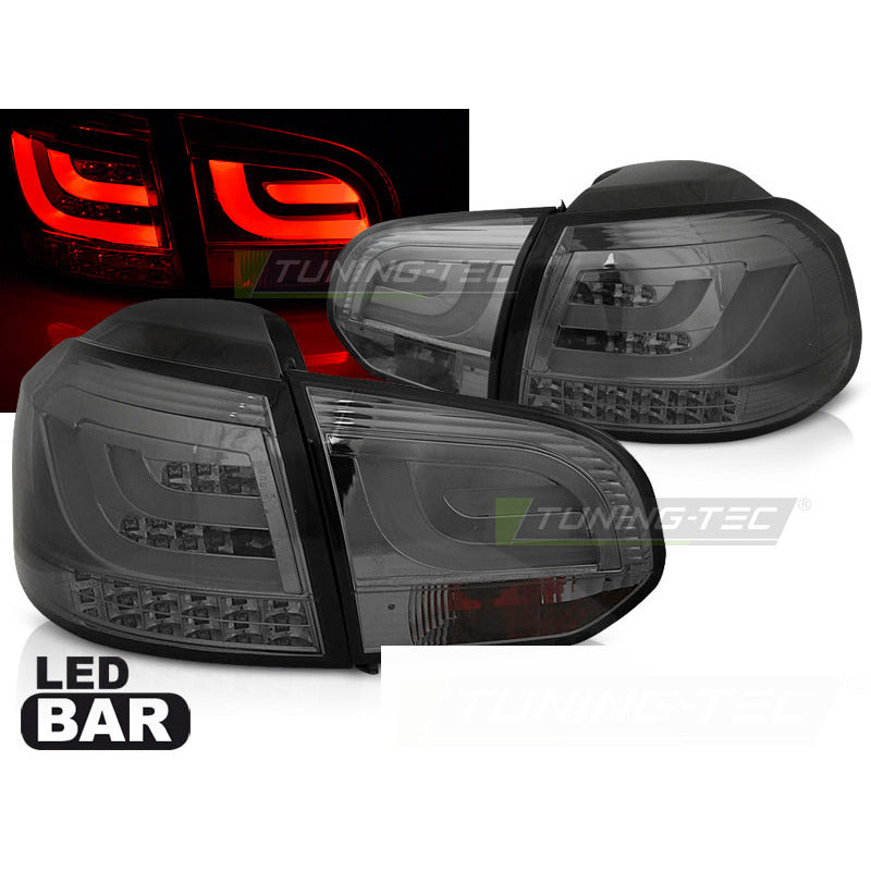 Fanali Posteriori LED Bar Fumè per Volkswagen GOLF 6 (10.08-12)