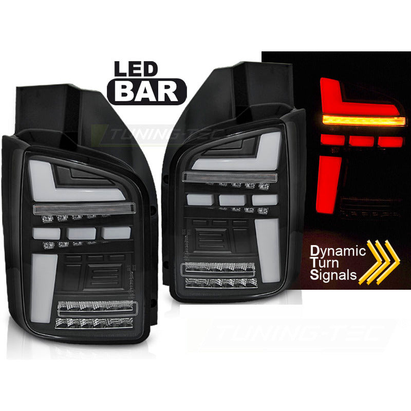 VW T5 04.03-09 Indicatori Sequenziali Full LED Neri per Volkswagen T5 04