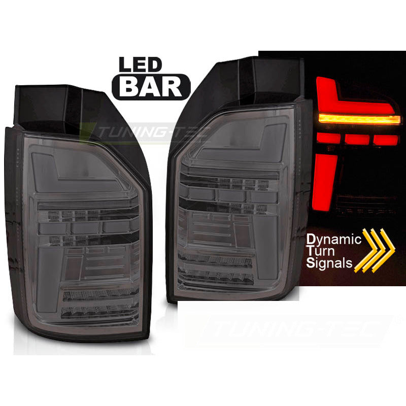 LED Bar Fanali Posteriori Fumé Sequenziali per Volkswagen T6 (anni 2015-2024)