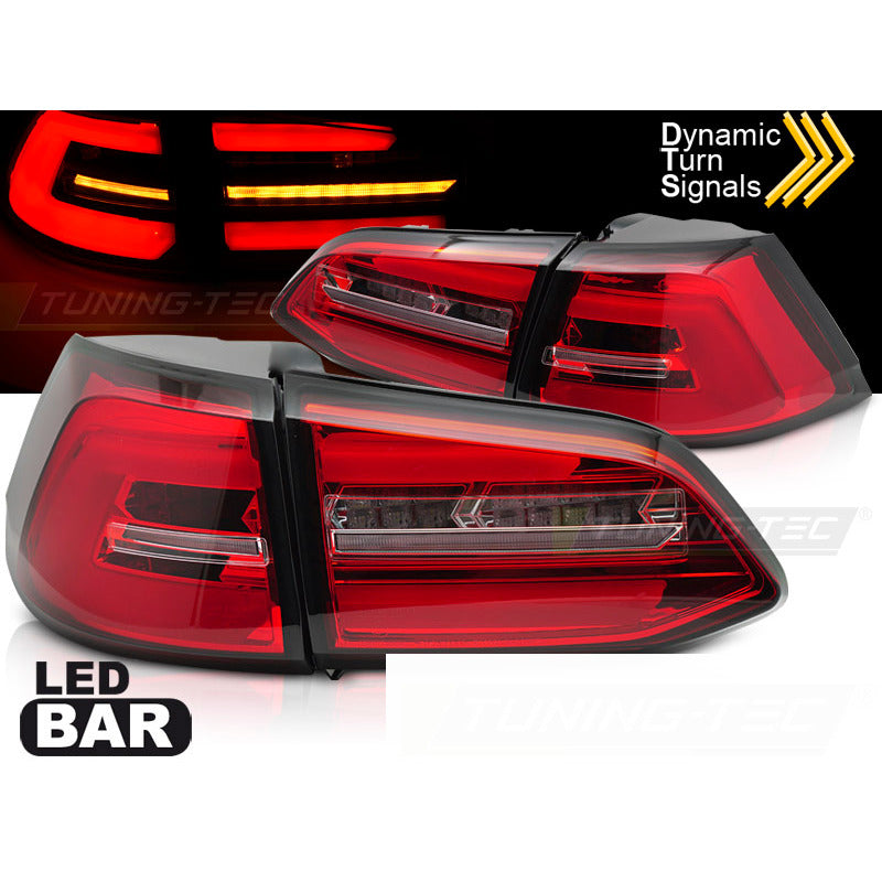 LED Fanali Posteriori Rosso Bianco Sequenziali per Volkswagen Golf 7 (2013-2017)
