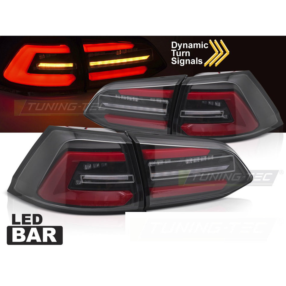 LED Fanali Posteriori Nero W/Redseq per Volkswagen Golf 7 (2017-2019)