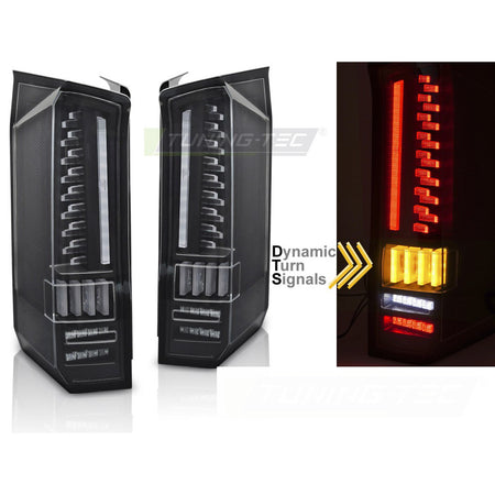 Fanali Posteriori LED Neri Sequenziali per Volkswagen CRAFTER 17