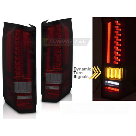 LED Fanali Posteriori Rosso Fumé Sequenziali per Volkswagen CRAFTER (anni 2017