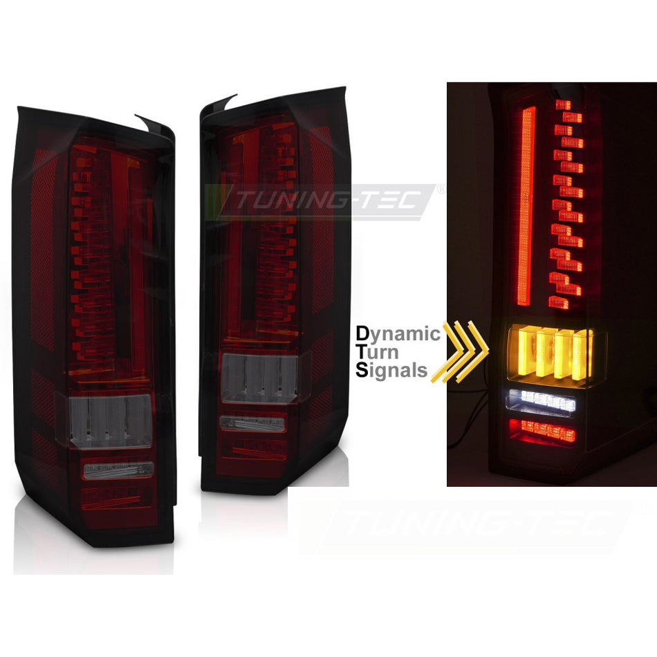 LED Fanali Posteriori Rosso Fumé Sequenziali per Volkswagen CRAFTER (anni 2017