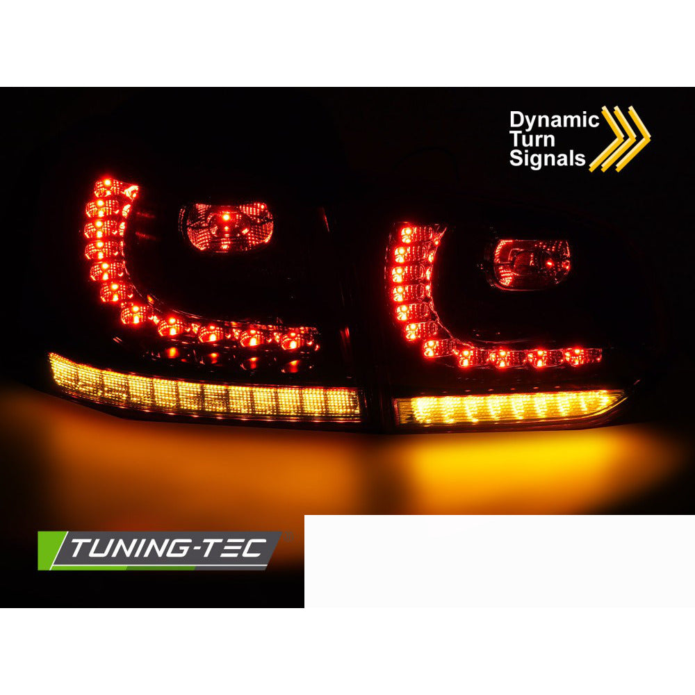LED Fanali Posteriori Rosso Fumé Sequenziali per Volkswagen Golf 6 (2008-2013)