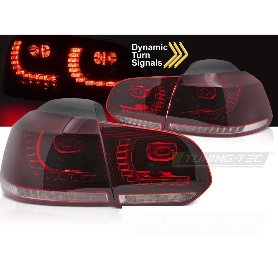 LED Fanali Posteriori Rosso Bianco Sequenziali per Volkswagen Golf 6