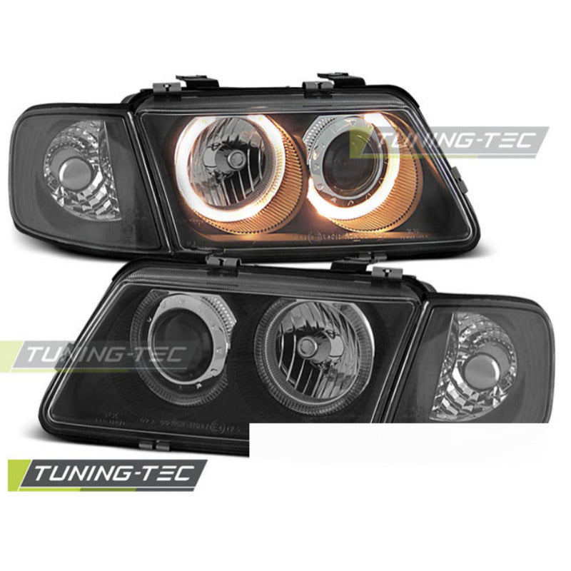 Fari Angel Eyes Nero per Audi A3 (08.96-08.00) Fanali Posteriori