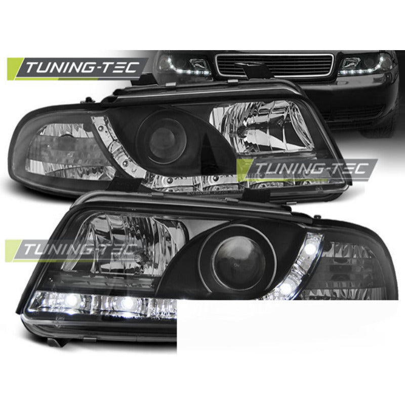 Fari Daylight Nero per Audi A4 (11.94-12.98) - Fanali Anteriori
