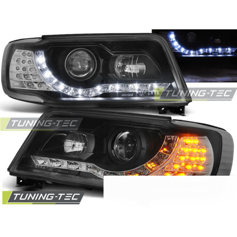 Fari Anteriori Daylight Neri per Audi 100 C4 (12.90-06.94)
