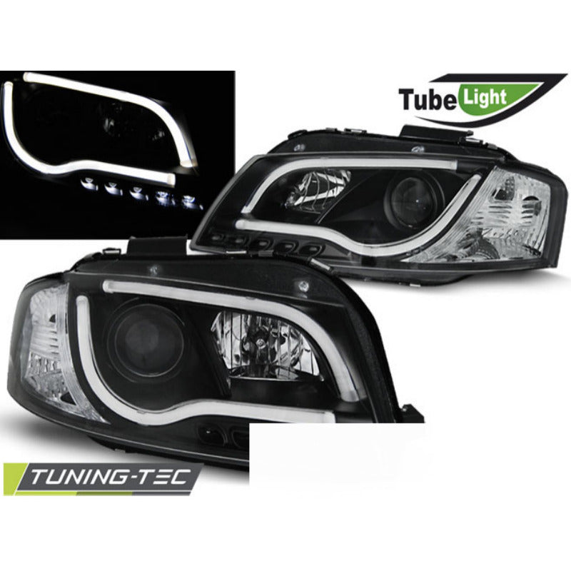 Fari Tube Luce Nera per Audi A3 8P (2003-2008) - Fanali Anteriori