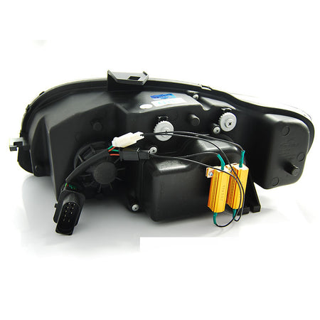 Fari Tube Luce Nera per Audi A4 B7 (11.04-03.08)