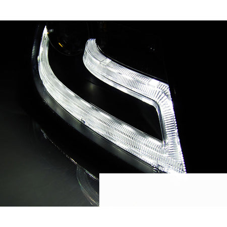 Xenon Fari True DRL Nero per Audi A4 B8 (04.08-11) Luci Diurne